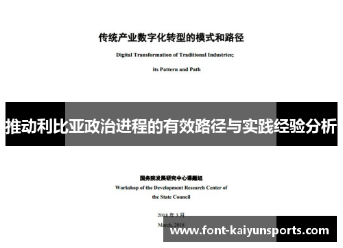 推动利比亚政治进程的有效路径与实践经验分析