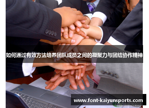 如何通过有效方法培养团队成员之间的凝聚力与团结协作精神