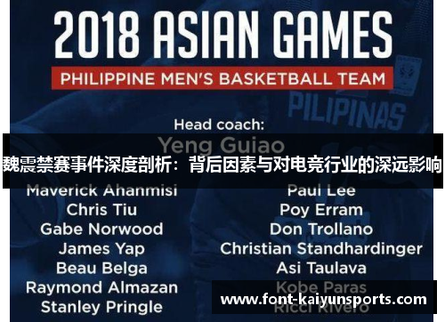 魏震禁赛事件深度剖析:背后因素与对电竞行业的深远影响 魏震禁赛事件深度剖析:背后因素与对电竞行业的深远影响